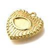 Brass Pendant Cabochon Settings KK-M313-10G-2