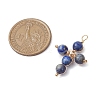 Natural Lapis Lazuli Pendants PALLOY-JF02885-05-2