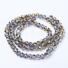 Electroplate Transparent Glass Beads Strands X-EGLA-A034-T4mm-Z06-2
