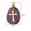 Natural Amethyst Pendants FIND-PW0015-02A-06-1