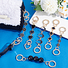 6Pcs 6 Styles Alloy Enamel Bag Extender Chains AJEW-PH01639-4