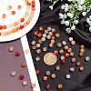 Dyed Natural Agate Faceted Round Beads Strands G-AR0003-21-3
