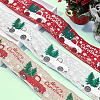 3 Strands 3 Colors Printed Linen Ribbon OCOR-GF0002-71-3