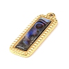 Paua Shell Pendants SSHEL-B145-01D-G-2