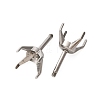 304 Stainless Steel Stud Earring Findings STAS-B091-02B-08P-2