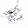 304 Stainless Steel Pendant Necklaces NJEW-L146-06-4