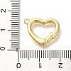 Rack Plating Heart Brass Spring Gate Rings KK-Z086-53G-03-3