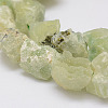 Raw Rough Natural Prehnite Beads Strands G-F403-14-3