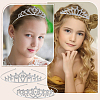30Pcs 5 Styles Zinc Alloy Hair Bands for Girls OHAR-GA0001-17-5