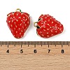 Brass Enamel Pendants KK-R224-14E-G-3