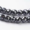 Non-Magnetic Synthetic Hematite Beads Strands HEMA-10D-1-1