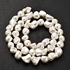 Electroplated Shell Pearl Beads Strands BSHE-C009-01A-3