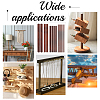 14Pcs 4 Styles Walnut Wood Craft Sticks WOOD-OC0003-77-6