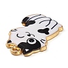 Rack Plating Alloy Enamel Pendants FIND-Q099-12G-02-2