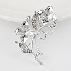 Alloy Rhinestone Brooch Findings ALRI-D043-03P-1