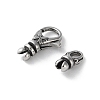 316 Stainless Steel Lobster Claw Clasps Sets STAS-D303-10AS-02-2