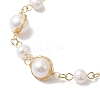 Natural Cultured Freshwater Pearl Beads Link Bracelets for Women BJEW-JB10190-3