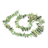 Natural Green Quartz Beads Strands G-E569-O15-2