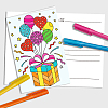 AHADERMAKER 1 Set Coloring Paper Greeting Cards Sets AJEW-GA0007-26A-5