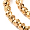 Electroplated Synthetic Non-magnetic Hematite Beads Strands X-G-H027-B01-03-4