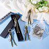Polyester Cord First Communion Christening Keychain with Alloy Olive Branch for Baptism Favors Gift KEYC-AB00032-4
