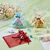 40Pcs 4 Colors 3D Flower Organza Drawstring Bags OP-BBC0001-06C-4