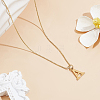 1pc 304 Stainless Steel Letter Pendant Necklaces NJEW-LP0001-38A-G-3