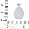 304 Stainless Steel Pendant Cabochon Settings STAS-D264-08B-P-3