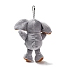 Cartoon PP Cotton Plush Simulation Soft Stuffed Animal Toy Elephant Pendants Decorations HJEW-K043-05-4