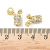 Brass Micro Pave Cubic Zirconia Pendants X-KK-Z120-29G-3