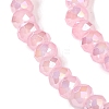 Baking Electroplate Glass Beads Strands X-DGLA-A039-J2MM-B15-3