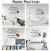 PVC Quotes Wall Sticker DIY-WH0200-012-3