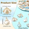 20Pcs 10 Styles Marine Theme Alloy Enamel Pendants FIND-CJ0002-93-8
