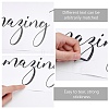 PVC Quotes Wall Sticker DIY-WH0200-042-5