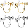 20Pcs 2 Colors 316 Stainless Steel Clip-on Earring Findings STAS-BBC0007-26-1