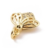 Brass Micro Pave Cubic Zirconia Charms KK-C012-12G-3