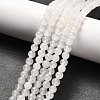 Natural White Jade Round Bead Strands G-E334-4mm-13-1