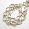 Electroplate Crystal Glass Teardrop Beads Strands EGLA-F067B-01-2