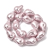 Electroplate Opaque Glass Imitation Pearl Beads Strands EGLA-K063-01E-2