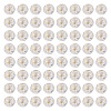 100Pcs Crackle Transparent Glass Beads GLAA-TADJ0001-12J-1