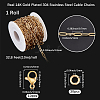 DIY 304 Stainless Steel Paperclip Chains Necklace/Bracelets Making Kits DIY-BBC0002-49-2