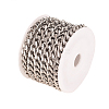304 Stainless Steel Cuban Link Chains CHS-CJ0001-27B-3