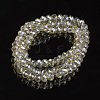 Electroplate Transparent Glass Beads Strands EGLA-A034-T2mm-Y06-2
