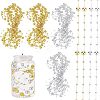  2 Bags 2 Colors Plastic Bead Garland Strand KY-NB0001-32-1