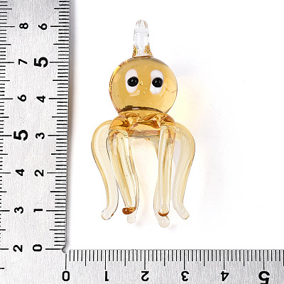 Handmade Lampwork Big Pendants LAMP-T025-06E-1