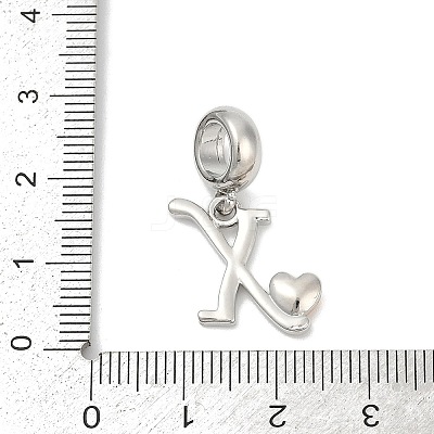 Brass European Dangle Charms KK-Z097-01X-GP-1