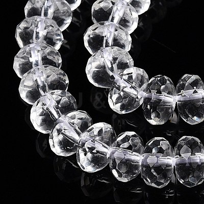 Transparent Glass Beads Strands GLAA-N001-61B-1