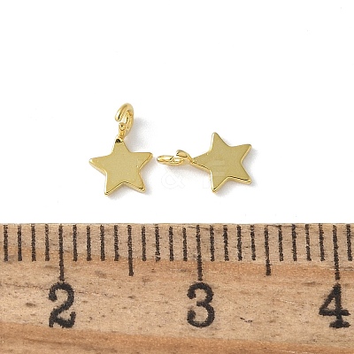 925 Sterling Silver Star Charms STER-M099-04G-1