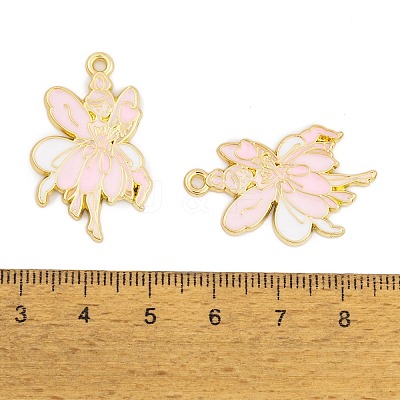 Rack Plating Alloy Enamel Pendants FIND-A040-08E-01G-1