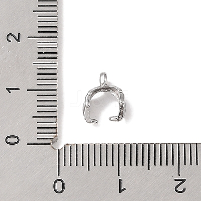 Non-Tarnish 304 Stainless Steel Ice Pick Pinch Bails LS-STAS-Z058-01P-02-1